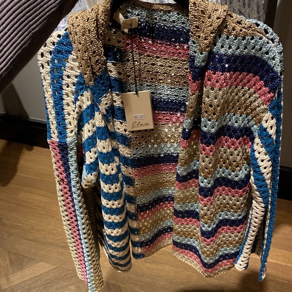 Elan lurex multicolor cardigan - Picture 10 of 16